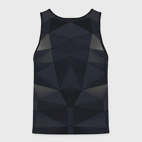 Мужская майка без рукавов Адам Дженсен в отражении deus ex / 3D-Черный – фото 2