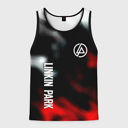 Майка-безрукавка мужская Linkin park flame, цвет: 3D-черный