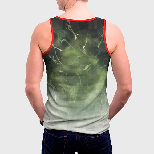 Мужская майка без рукавов Яростная Тацумаки / 3D-Красный – фото 4