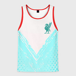 Майка-безрукавка мужская Liverpool logo texture fc, цвет: 3D-красный