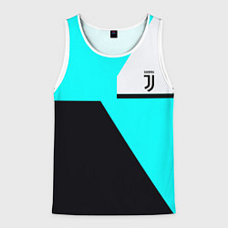 Майка-безрукавка мужская Juventus sport geometry fc, цвет: 3D-белый