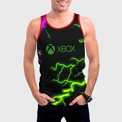 Майка-безрукавка мужская Xbox storm молнии, цвет: 3D-красный — фото 2