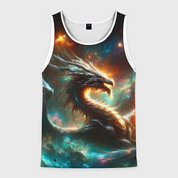 Майка-безрукавка мужская The incredible space dragon, цвет: 3D-белый