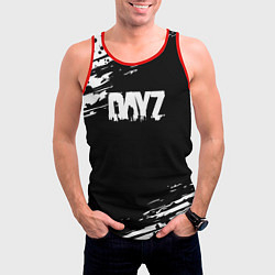 Майка-безрукавка мужская Dayz текстура краски, цвет: 3D-красный — фото 2