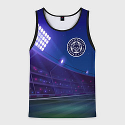 Майка-безрукавка мужская Leicester City ночное поле, цвет: 3D-черный