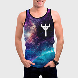 Майка-безрукавка мужская Judas Priest space rock, цвет: 3D-черный — фото 2
