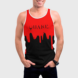 Майка-безрукавка мужская Quake краски текстура шутер, цвет: 3D-белый — фото 2