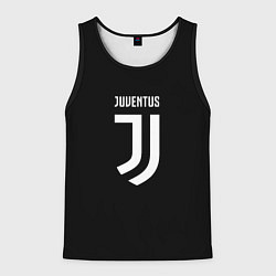 Майка-безрукавка мужская Juventus sport fc белое лого, цвет: 3D-черный