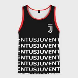 Майка-безрукавка мужская Juventus pattern fc club steel, цвет: 3D-красный