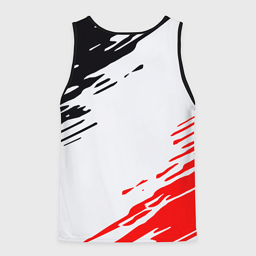 Мужская майка без рукавов Алиса рок краски готические / 3D-Черный – фото 2