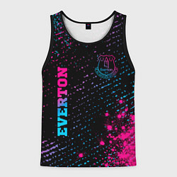 Майка-безрукавка мужская Everton - neon gradient вертикально, цвет: 3D-черный