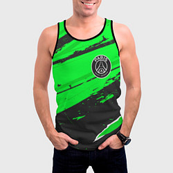 Майка-безрукавка мужская PSG sport green, цвет: 3D-черный — фото 2