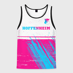 Майка-безрукавка мужская Hoffenheim neon gradient style посередине, цвет: 3D-черный