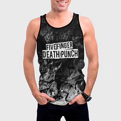Майка-безрукавка мужская Five Finger Death Punch black graphite, цвет: 3D-черный — фото 2
