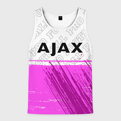 Майка-безрукавка мужская Ajax pro football посередине, цвет: 3D-белый