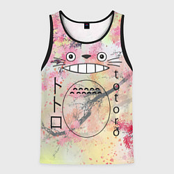 Майка-безрукавка мужская Totoro moy sosed x, цвет: 3D-черный