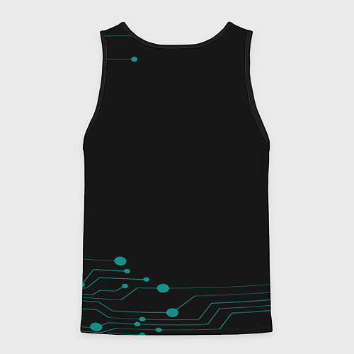 Мужская майка без рукавов Final fantasy neon / 3D-Черный – фото 2