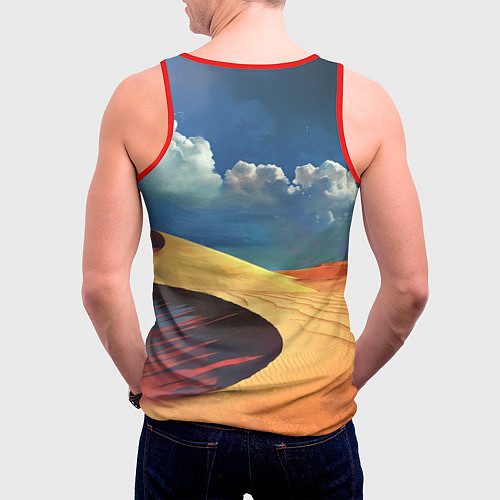 Мужская майка без рукавов Sands - Dune / 3D-Красный – фото 4