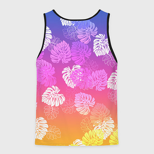 Мужская майка без рукавов Grand Theft Auto VI - пальмы / 3D-Черный – фото 2