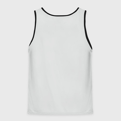 Мужская майка без рукавов Силуэт черного ворона и города / 3D-Черный – фото 2