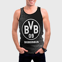 Майка-безрукавка мужская Borussia sport на темном фоне, цвет: 3D-черный — фото 2
