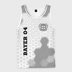 Майка-безрукавка мужская Bayer 04 sport на светлом фоне вертикально, цвет: 3D-белый