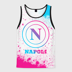 Майка-безрукавка мужская Napoli neon gradient style, цвет: 3D-черный