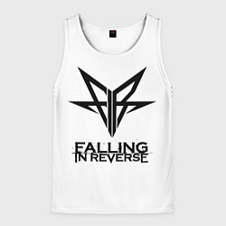 Майка-безрукавка мужская Falling in Reverse band logo, цвет: 3D-белый