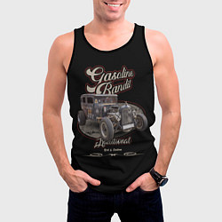 Майка-безрукавка мужская Традиционный хотрод в стиле rat, цвет: 3D-черный — фото 2