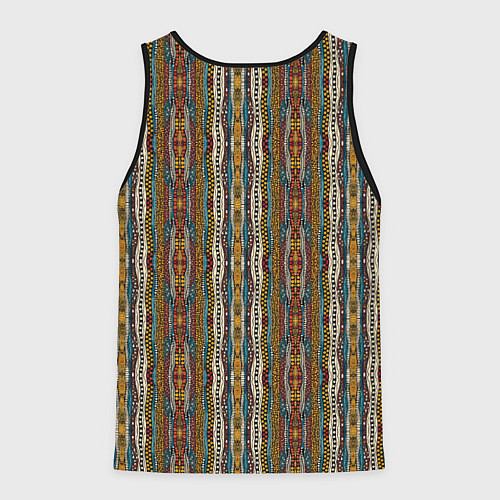 Мужская майка без рукавов Девушка африканка в танце / 3D-Черный – фото 2