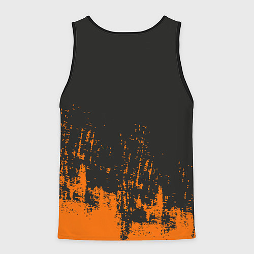 Мужская майка без рукавов Скелет с тыквами / 3D-Черный – фото 2