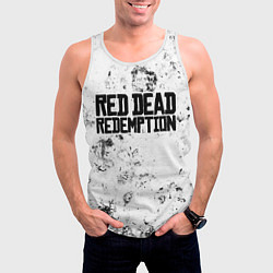 Майка-безрукавка мужская Red Dead Redemption dirty ice, цвет: 3D-белый — фото 2