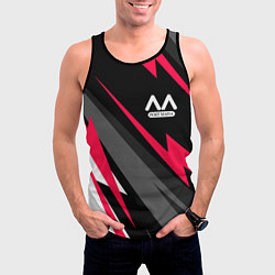 Майка-безрукавка мужская Bungo Stray Dogs electro lines, цвет: 3D-черный — фото 2