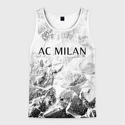 Майка-безрукавка мужская AC Milan white graphite, цвет: 3D-белый