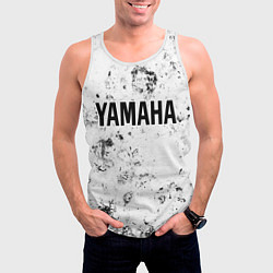Майка-безрукавка мужская Yamaha dirty ice, цвет: 3D-белый — фото 2