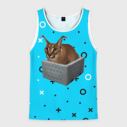 Майка-безрукавка мужская Шлепа в коробке, цвет: 3D-белый