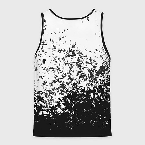 Мужская майка без рукавов Ghost of Tsushima black and white / 3D-Черный – фото 2