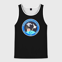 Майка-безрукавка мужская Nasa astronavt, цвет: 3D-белый