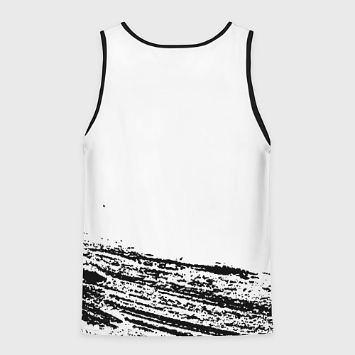 Мужская майка без рукавов Ювентус спорт краски / 3D-Черный – фото 2