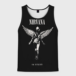 Майка-безрукавка мужская Nirvana album, цвет: 3D-черный