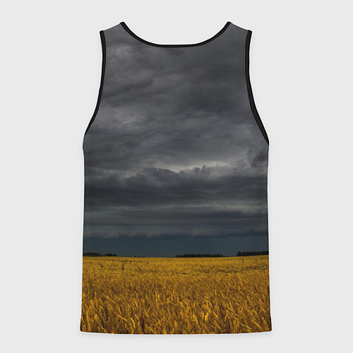 Мужская майка без рукавов Символ даждьбог - навеки русь / 3D-Черный – фото 2