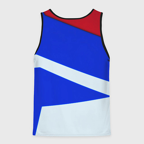 Мужская майка без рукавов СССР геометрия спорт / 3D-Черный – фото 2