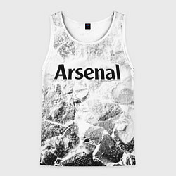 Майка-безрукавка мужская Arsenal white graphite, цвет: 3D-белый