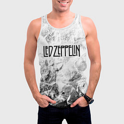 Майка-безрукавка мужская Led Zeppelin white graphite, цвет: 3D-белый — фото 2