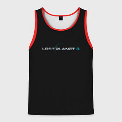 Майка-безрукавка мужская Lost planet 3, цвет: 3D-красный