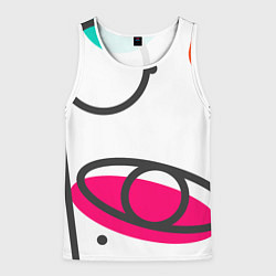 Майка-безрукавка мужская Формы цвета, цвет: 3D-белый