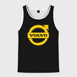 Мужская майка без рукавов Volvo yellow logo