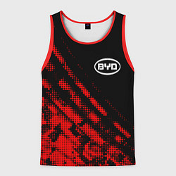 Майка-безрукавка мужская BYD sport grunge, цвет: 3D-красный