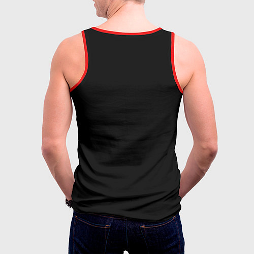 Мужская майка без рукавов Razer red logo / 3D-Красный – фото 4