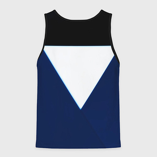 Мужская майка без рукавов Juventus sport geometry color / 3D-Черный – фото 2
